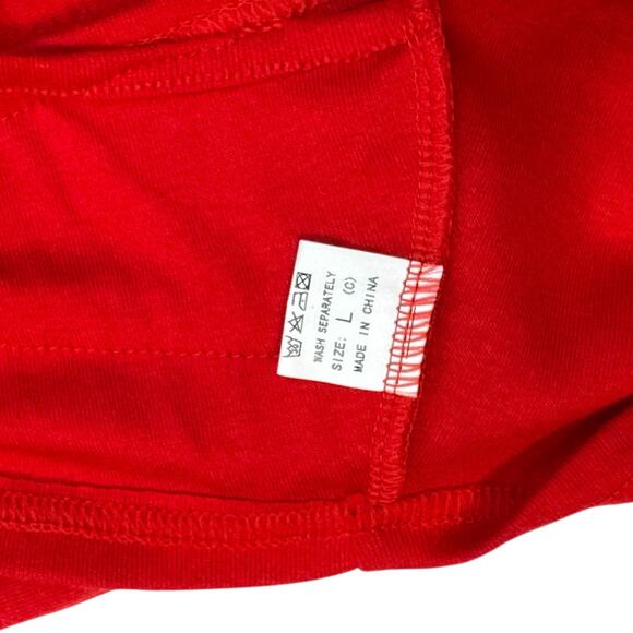 Red 2-Piece Crop Top and Pencil Skirt Set - Size L - Picture 5 of 5